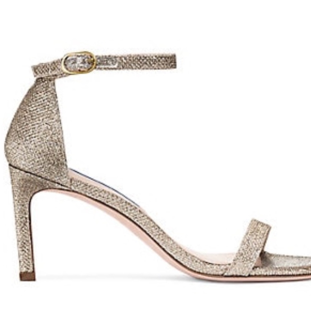 Stuart Weitzman NuNakedStraight Pyrite Heels